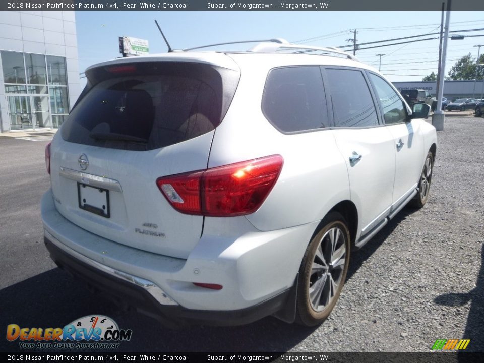 2018 Nissan Pathfinder Platinum 4x4 Pearl White / Charcoal Photo #3