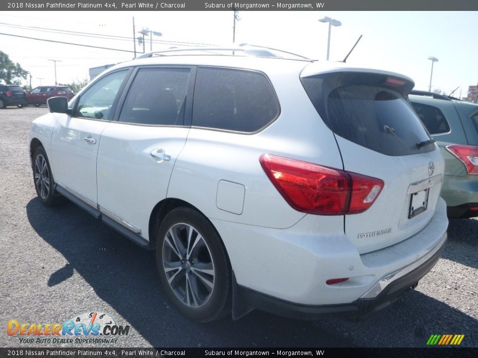 2018 Nissan Pathfinder Platinum 4x4 Pearl White / Charcoal Photo #4