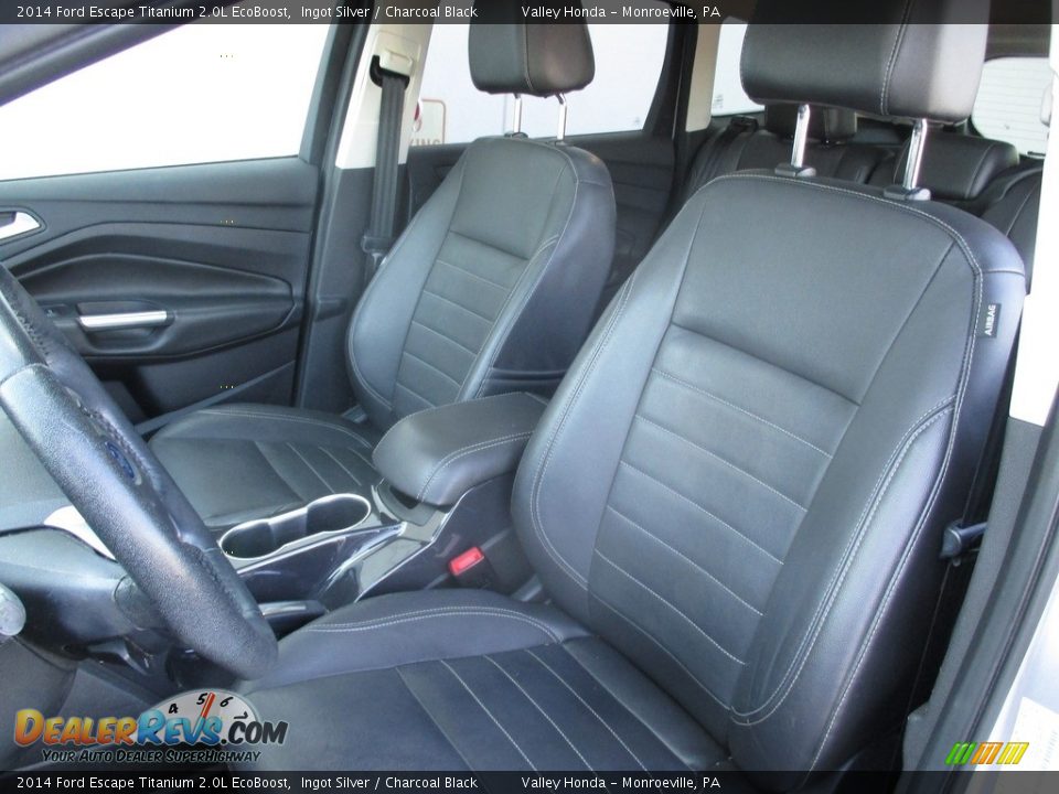 2014 Ford Escape Titanium 2.0L EcoBoost Ingot Silver / Charcoal Black Photo #12