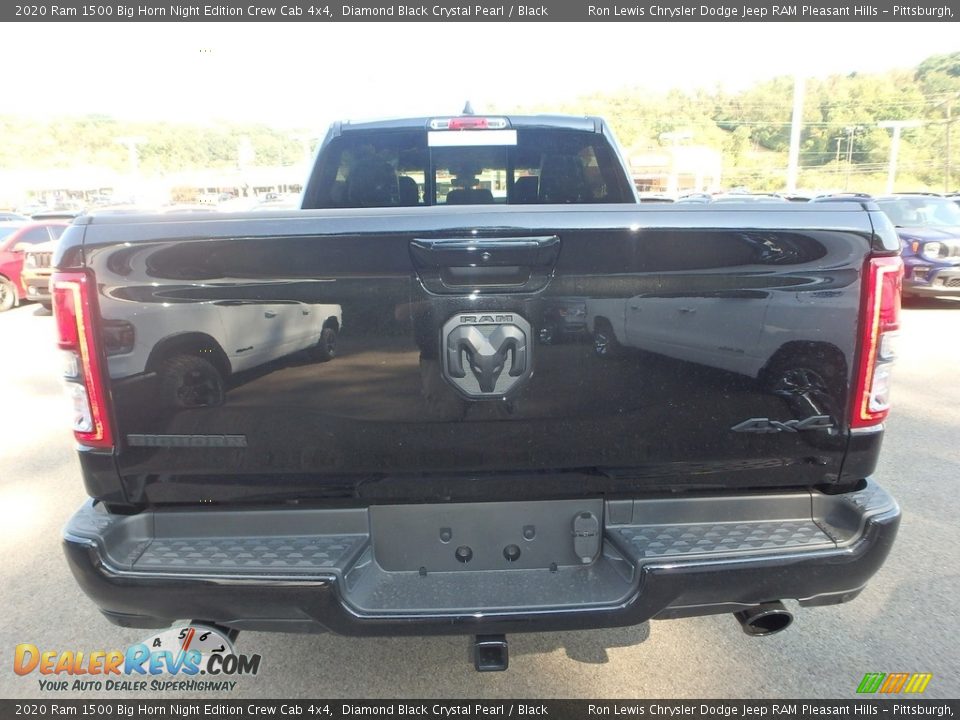 2020 Ram 1500 Big Horn Night Edition Crew Cab 4x4 Diamond Black Crystal Pearl / Black Photo #5