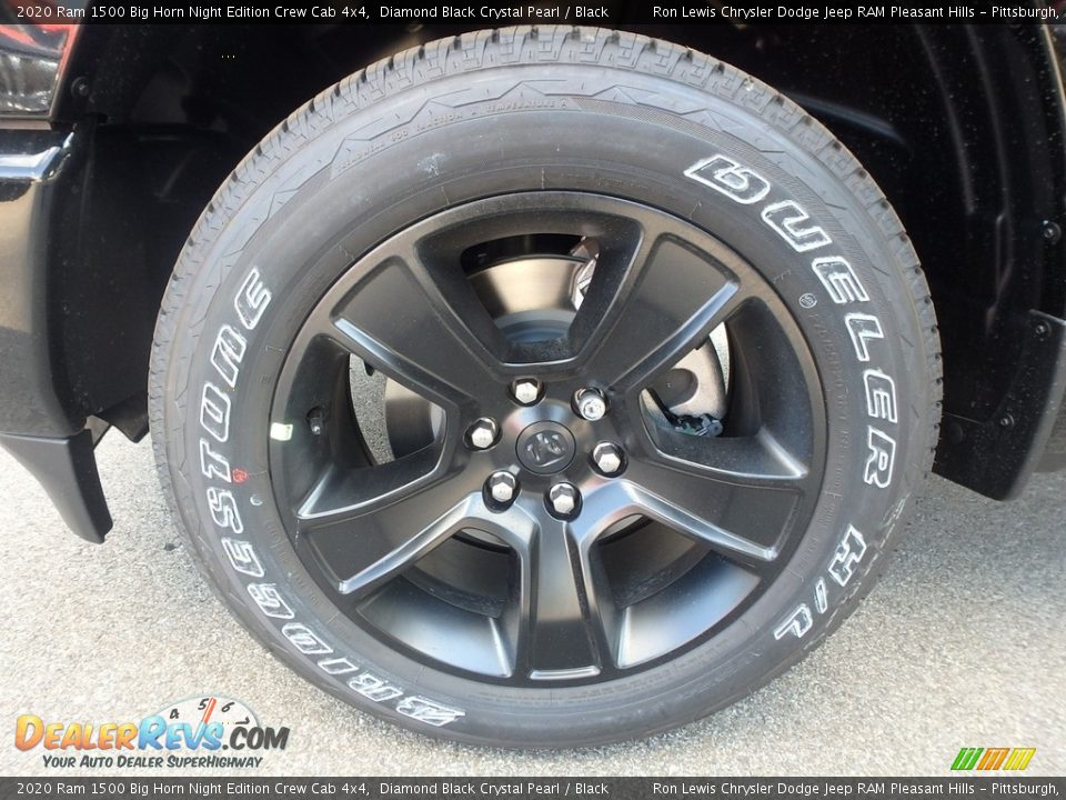 2020 Ram 1500 Big Horn Night Edition Crew Cab 4x4 Diamond Black Crystal Pearl / Black Photo #10