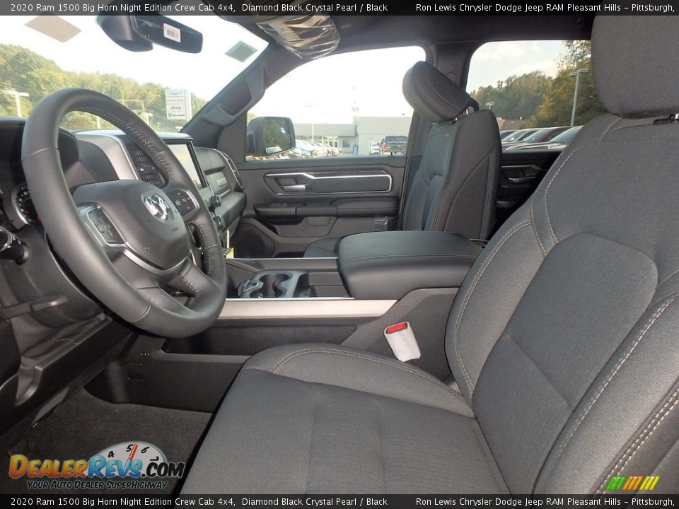 2020 Ram 1500 Big Horn Night Edition Crew Cab 4x4 Diamond Black Crystal Pearl / Black Photo #11