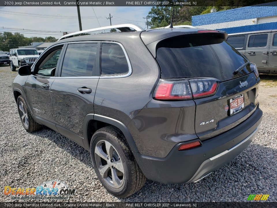 2020 Jeep Cherokee Limited 4x4 Granite Crystal Metallic / Black Photo #4