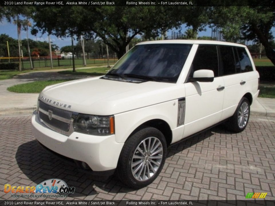 2010 Land Rover Range Rover HSE Alaska White / Sand/Jet Black Photo #1
