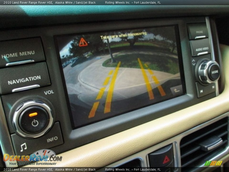 2010 Land Rover Range Rover HSE Alaska White / Sand/Jet Black Photo #4