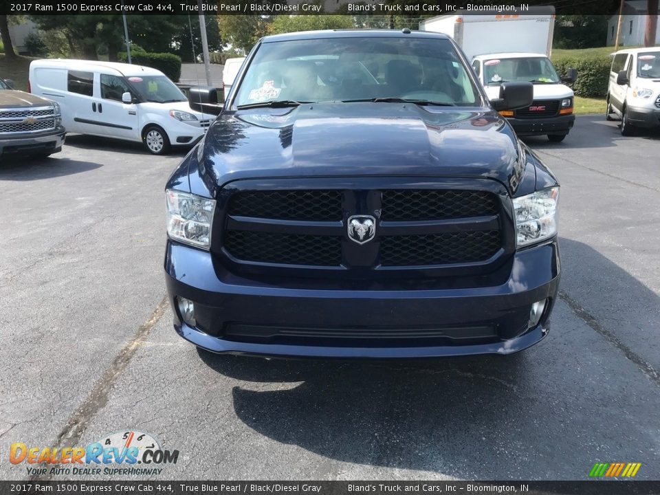 2017 Ram 1500 Express Crew Cab 4x4 True Blue Pearl / Black/Diesel Gray Photo #3