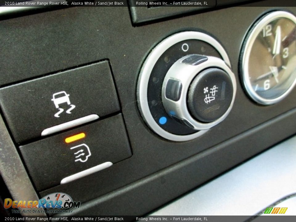 2010 Land Rover Range Rover HSE Alaska White / Sand/Jet Black Photo #8