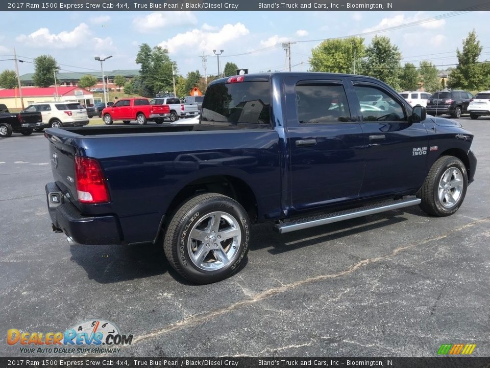 2017 Ram 1500 Express Crew Cab 4x4 True Blue Pearl / Black/Diesel Gray Photo #7