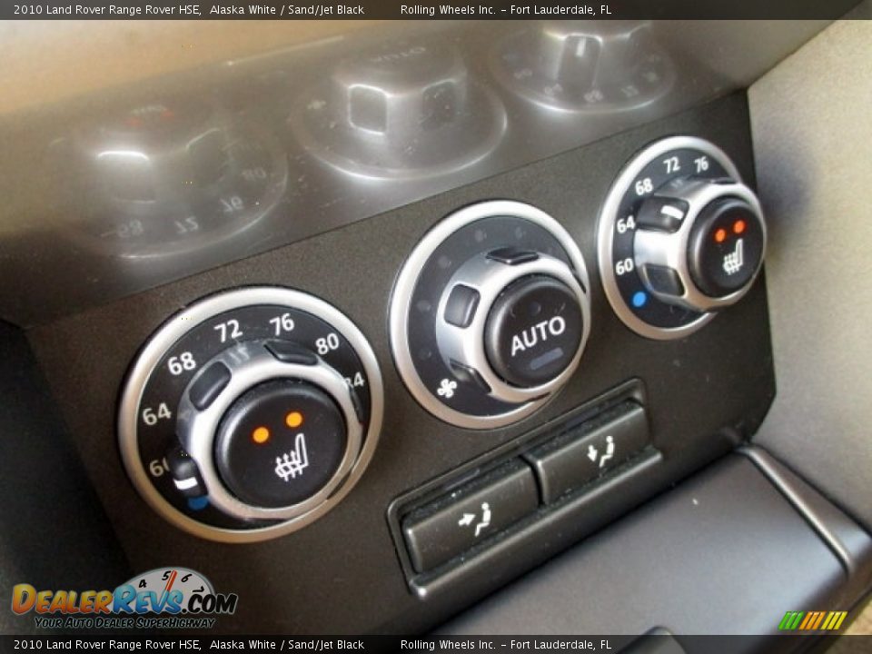 2010 Land Rover Range Rover HSE Alaska White / Sand/Jet Black Photo #10