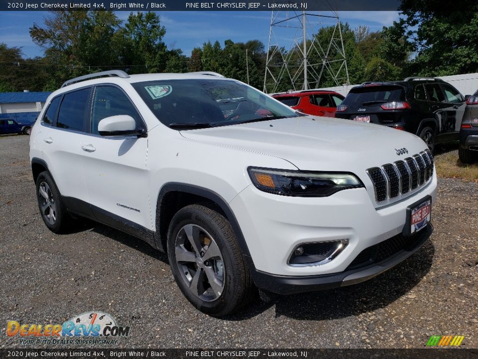2020 Jeep Cherokee Limited 4x4 Bright White / Black Photo #1