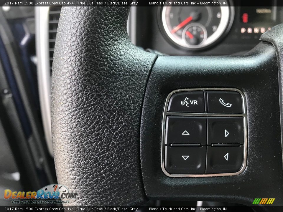 2017 Ram 1500 Express Crew Cab 4x4 True Blue Pearl / Black/Diesel Gray Photo #15