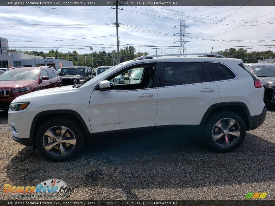 2020 Jeep Cherokee Limited 4x4 Bright White / Black Photo #3