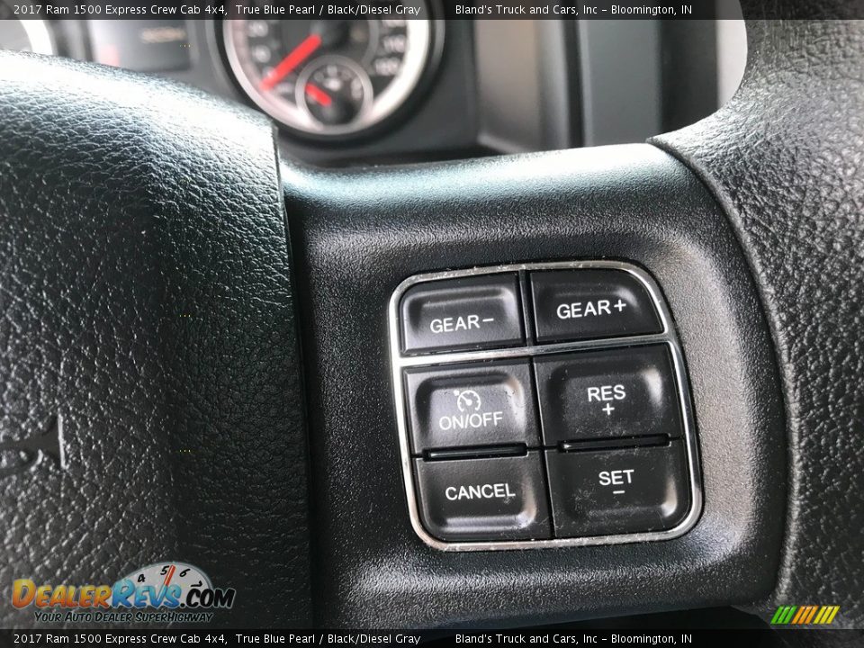 2017 Ram 1500 Express Crew Cab 4x4 True Blue Pearl / Black/Diesel Gray Photo #16