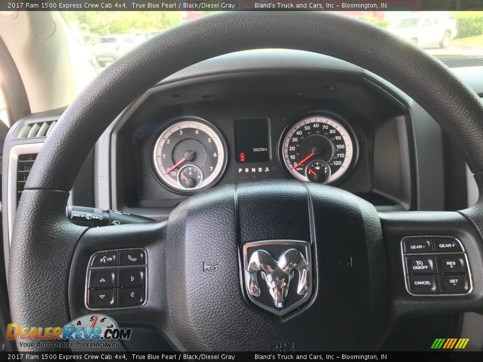 2017 Ram 1500 Express Crew Cab 4x4 True Blue Pearl / Black/Diesel Gray Photo #17