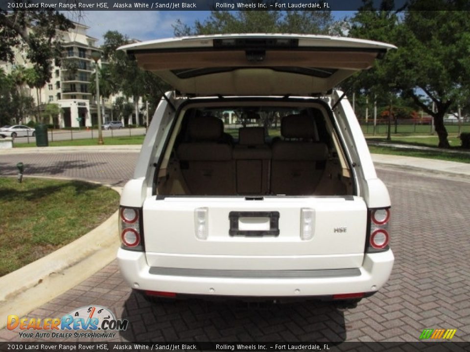 2010 Land Rover Range Rover HSE Alaska White / Sand/Jet Black Photo #15
