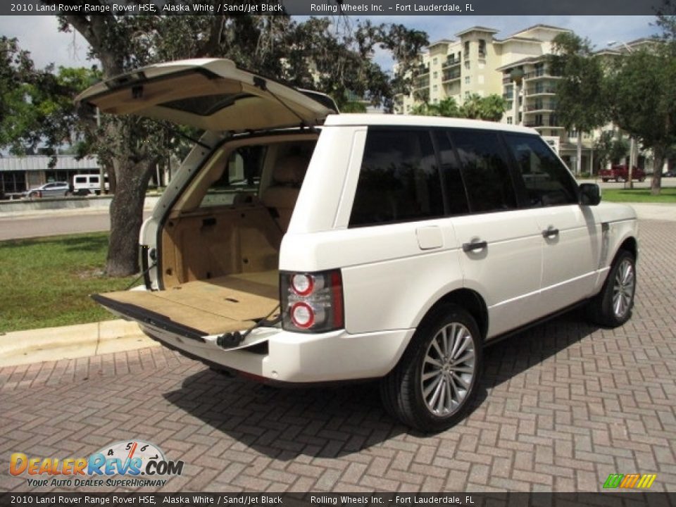 2010 Land Rover Range Rover HSE Alaska White / Sand/Jet Black Photo #19