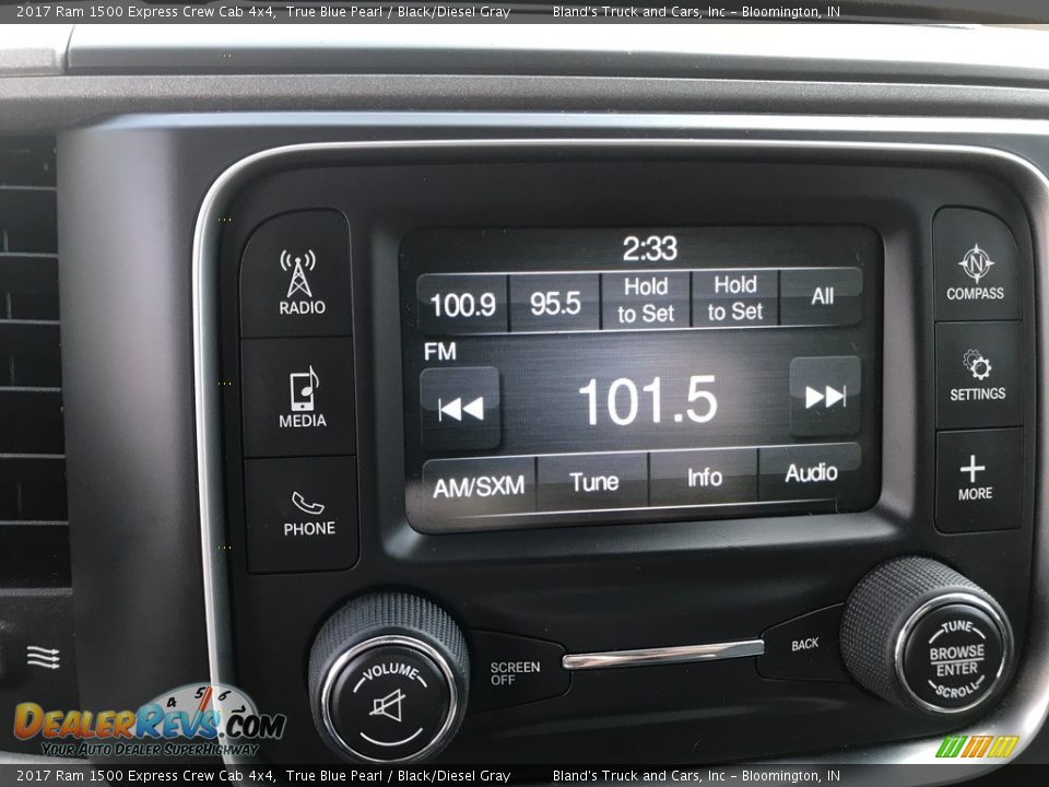 2017 Ram 1500 Express Crew Cab 4x4 True Blue Pearl / Black/Diesel Gray Photo #29