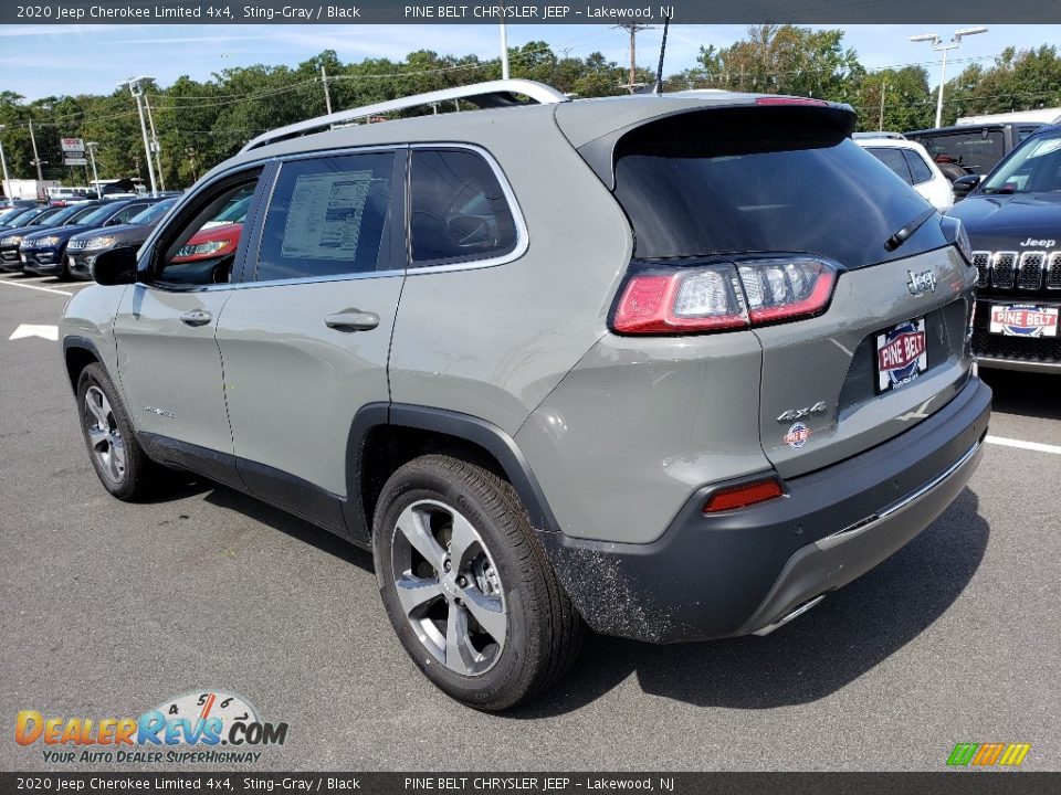 2020 Jeep Cherokee Limited 4x4 Sting-Gray / Black Photo #4