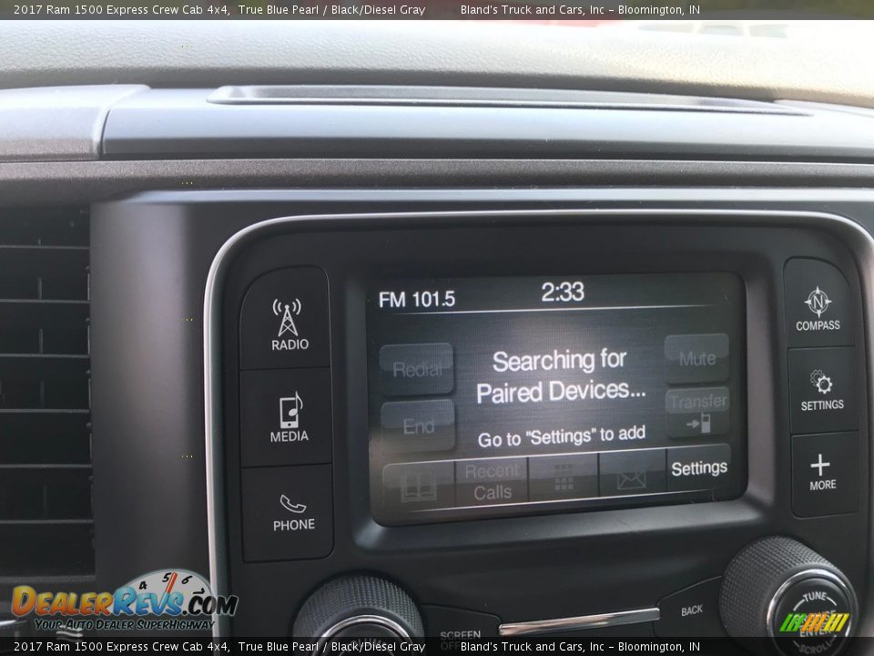 2017 Ram 1500 Express Crew Cab 4x4 True Blue Pearl / Black/Diesel Gray Photo #30