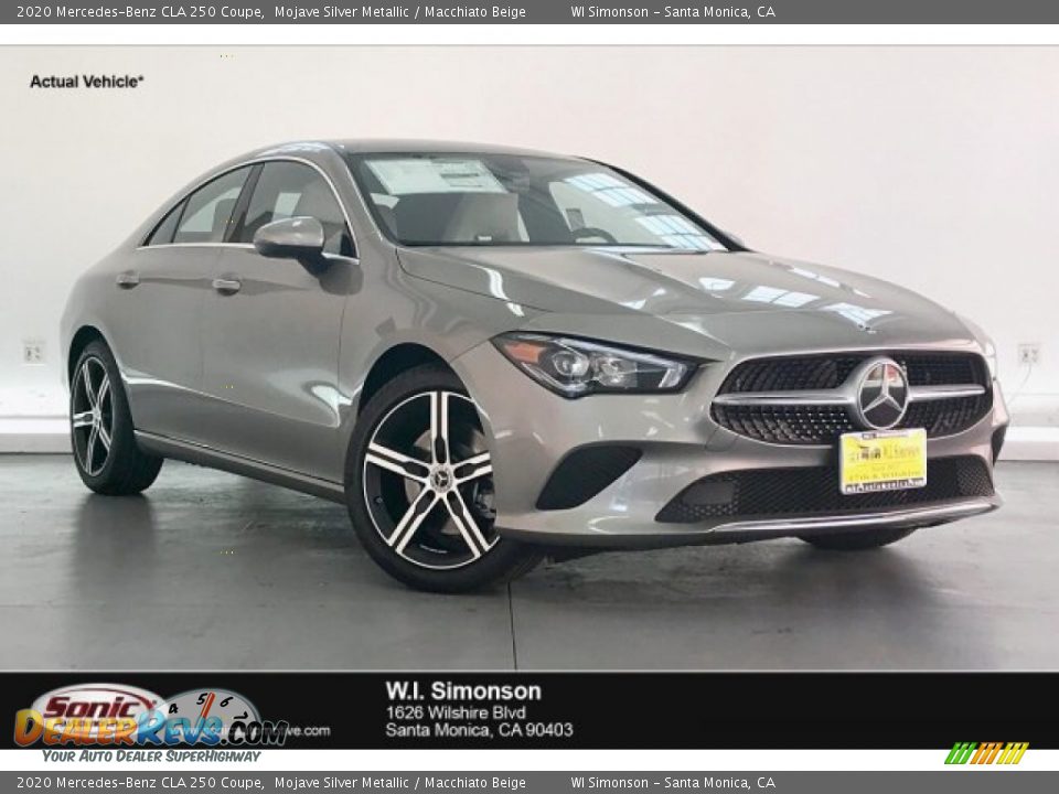 2020 Mercedes-Benz CLA 250 Coupe Mojave Silver Metallic / Macchiato Beige Photo #1