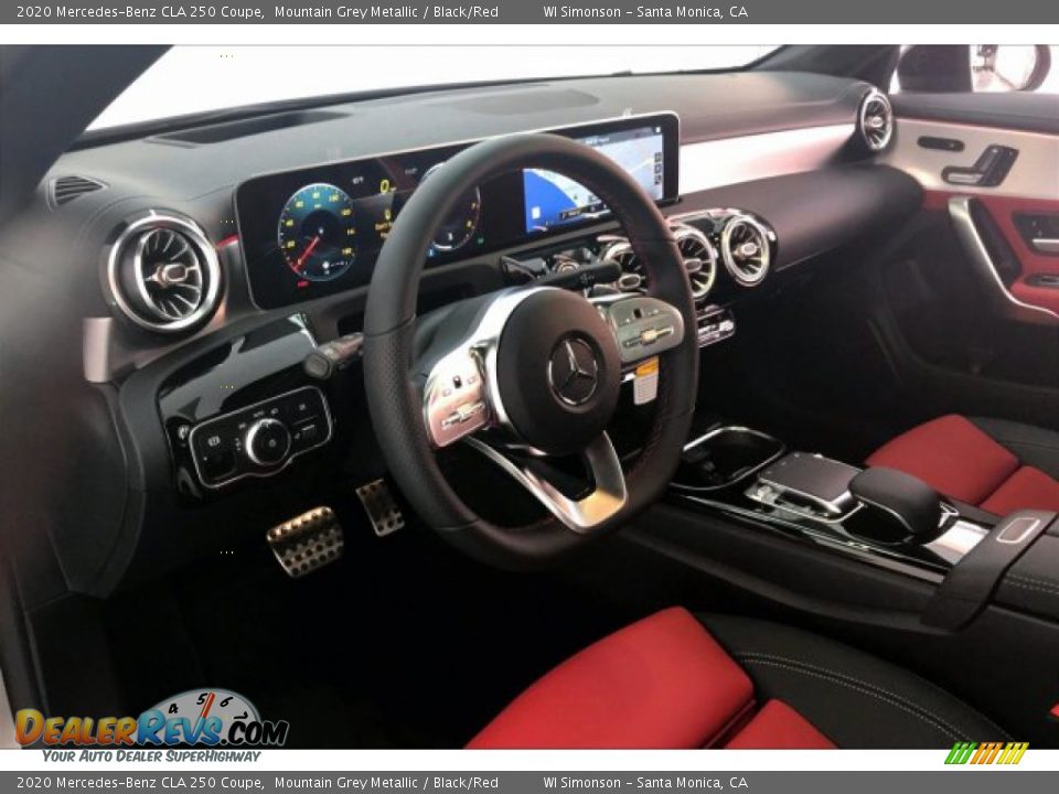 2020 Mercedes-Benz CLA 250 Coupe Mountain Grey Metallic / Black/Red Photo #4