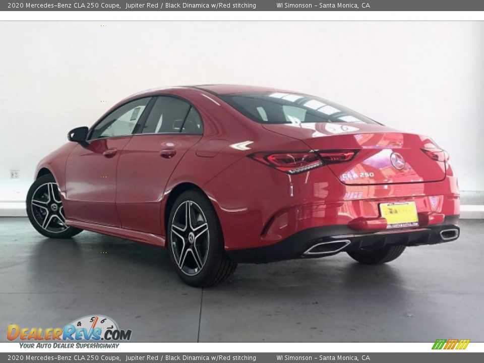 2020 Mercedes-Benz CLA 250 Coupe Jupiter Red / Black Dinamica w/Red stitching Photo #2