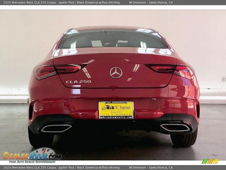 2020 Mercedes-Benz CLA 250 Coupe Jupiter Red / Black Dinamica w/Red stitching Photo #3