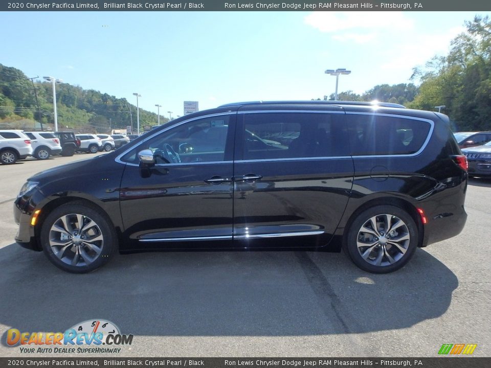 2020 Chrysler Pacifica Limited Brilliant Black Crystal Pearl / Black Photo #2