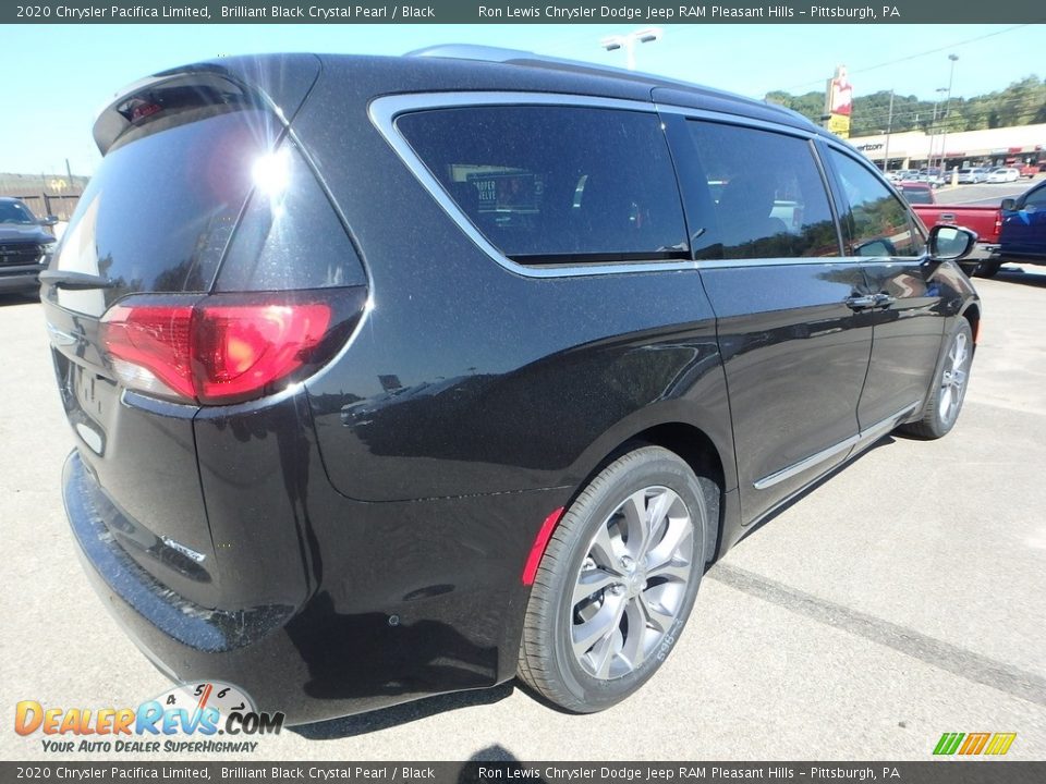 2020 Chrysler Pacifica Limited Brilliant Black Crystal Pearl / Black Photo #6