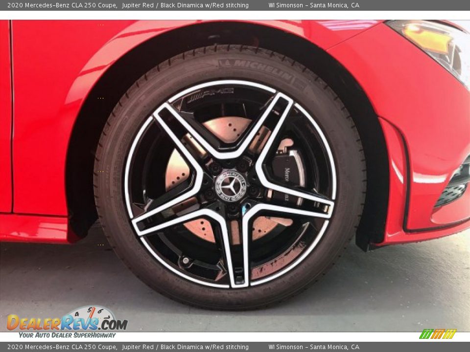 2020 Mercedes-Benz CLA 250 Coupe Jupiter Red / Black Dinamica w/Red stitching Photo #9
