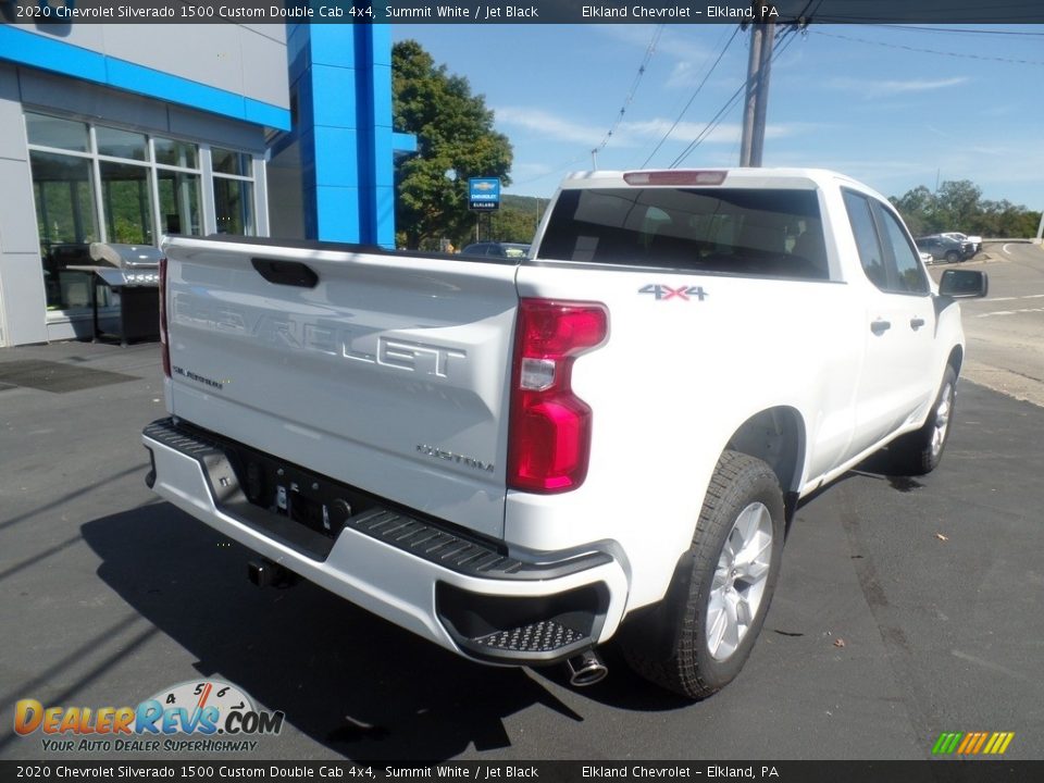 2020 Chevrolet Silverado 1500 Custom Double Cab 4x4 Summit White / Jet Black Photo #6