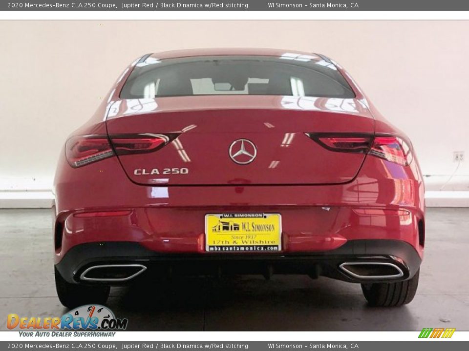 2020 Mercedes-Benz CLA 250 Coupe Jupiter Red / Black Dinamica w/Red stitching Photo #3