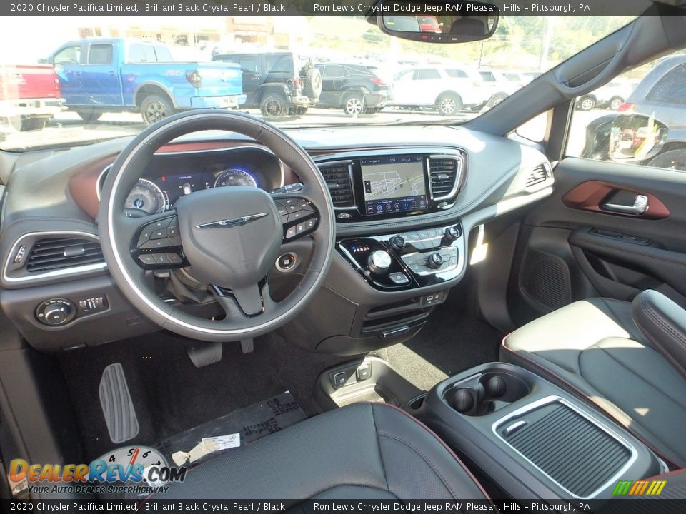 2020 Chrysler Pacifica Limited Brilliant Black Crystal Pearl / Black Photo #13