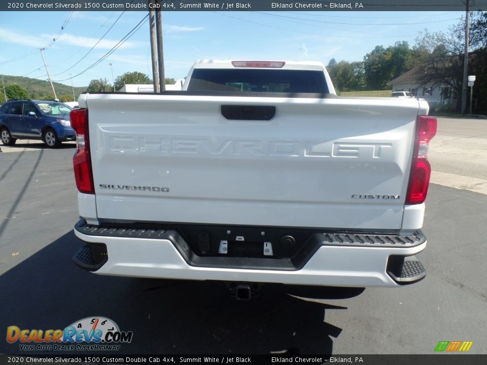 2020 Chevrolet Silverado 1500 Custom Double Cab 4x4 Summit White / Jet Black Photo #7