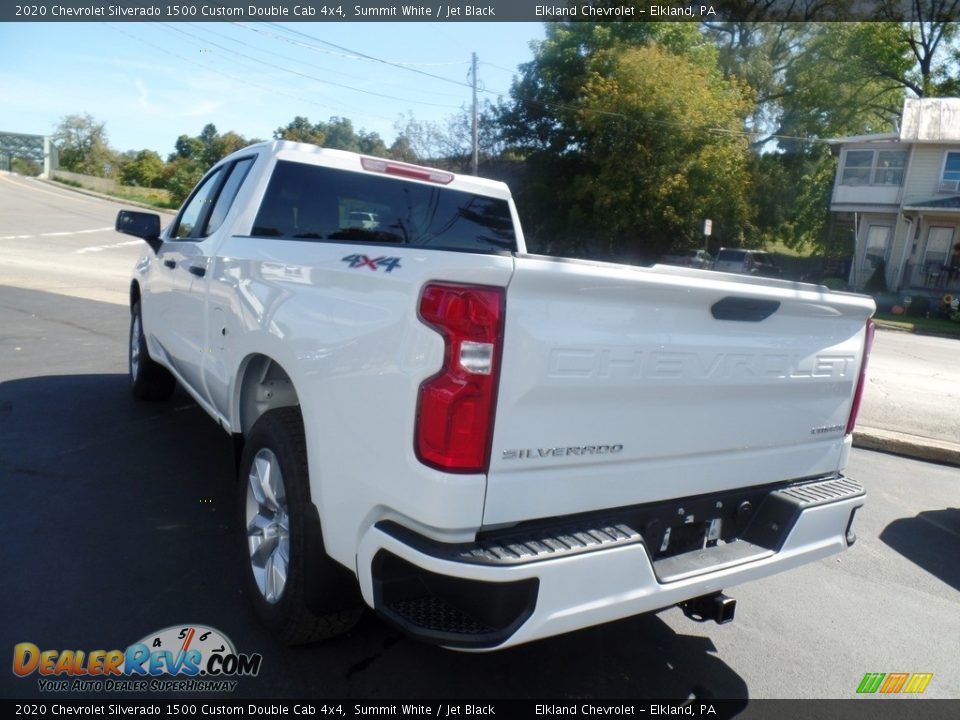 2020 Chevrolet Silverado 1500 Custom Double Cab 4x4 Summit White / Jet Black Photo #8