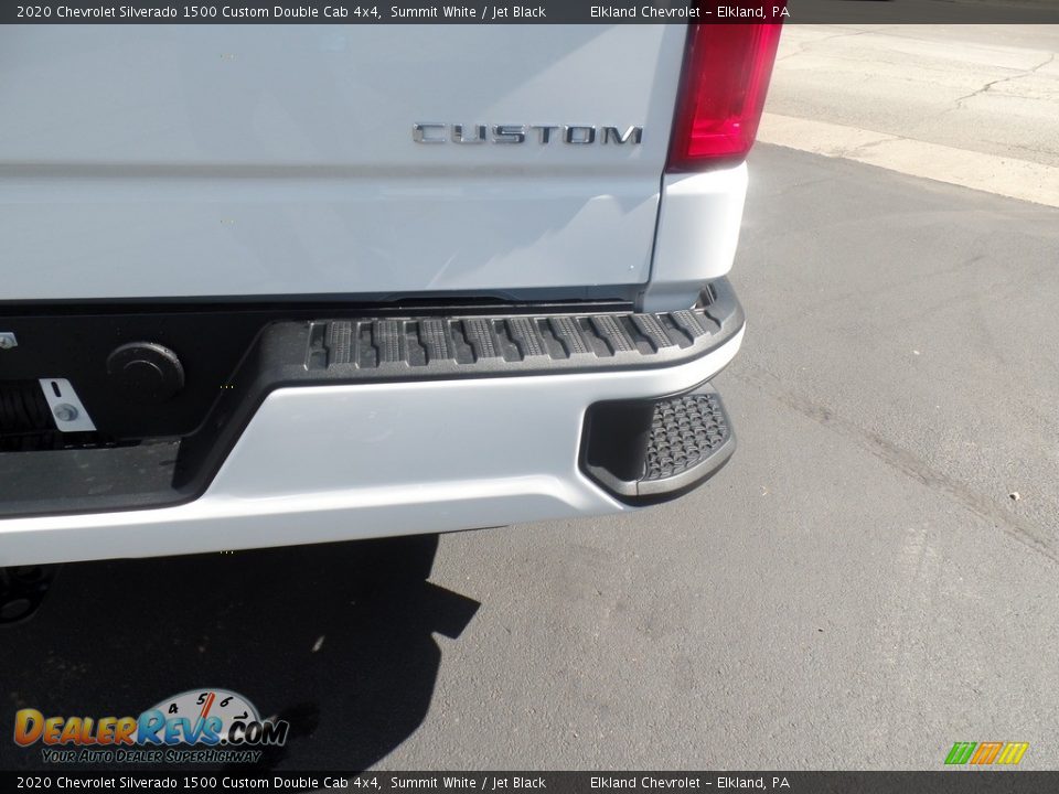 2020 Chevrolet Silverado 1500 Custom Double Cab 4x4 Summit White / Jet Black Photo #13
