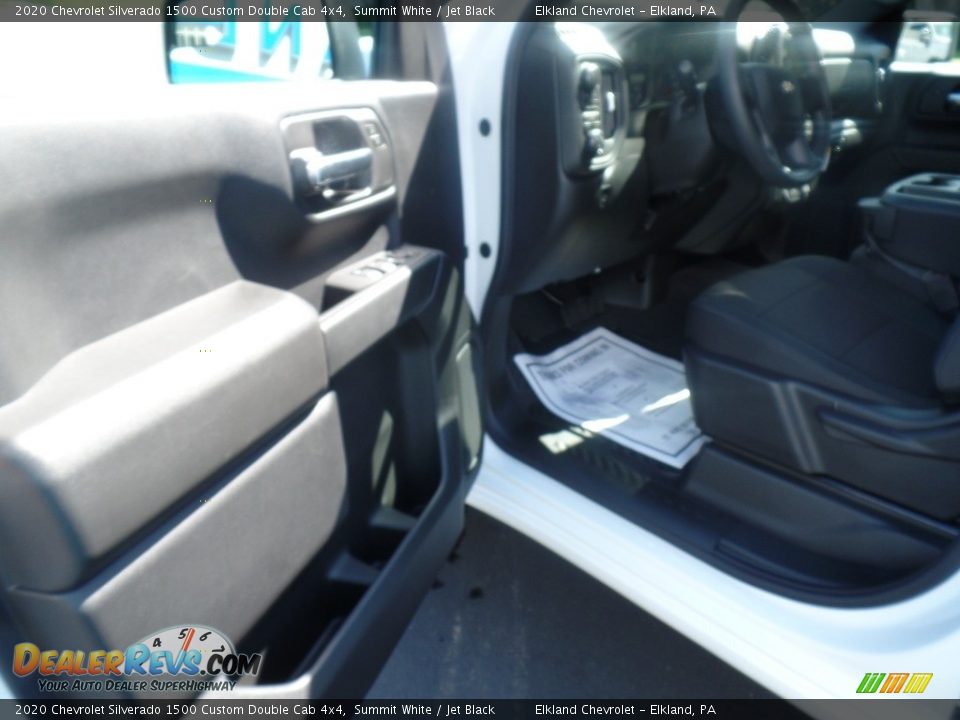 2020 Chevrolet Silverado 1500 Custom Double Cab 4x4 Summit White / Jet Black Photo #14