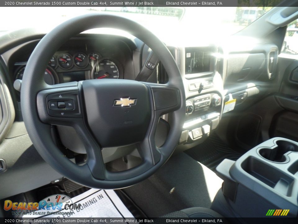 2020 Chevrolet Silverado 1500 Custom Double Cab 4x4 Summit White / Jet Black Photo #19