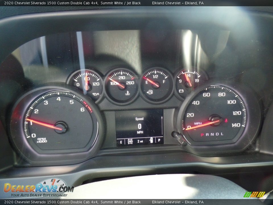 2020 Chevrolet Silverado 1500 Custom Double Cab 4x4 Summit White / Jet Black Photo #24