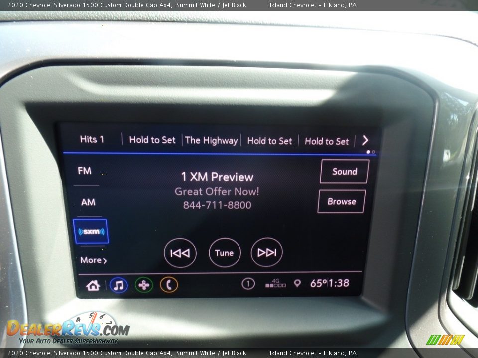 2020 Chevrolet Silverado 1500 Custom Double Cab 4x4 Summit White / Jet Black Photo #26