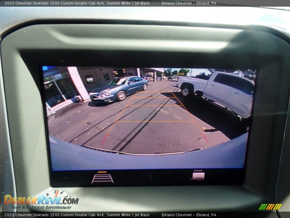 2020 Chevrolet Silverado 1500 Custom Double Cab 4x4 Summit White / Jet Black Photo #28