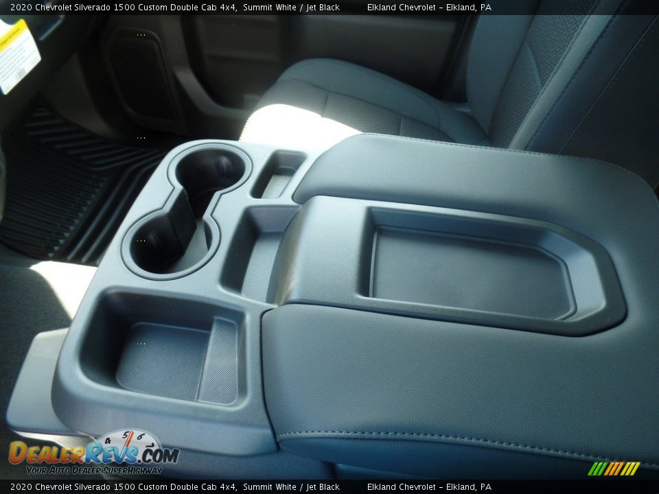 2020 Chevrolet Silverado 1500 Custom Double Cab 4x4 Summit White / Jet Black Photo #30