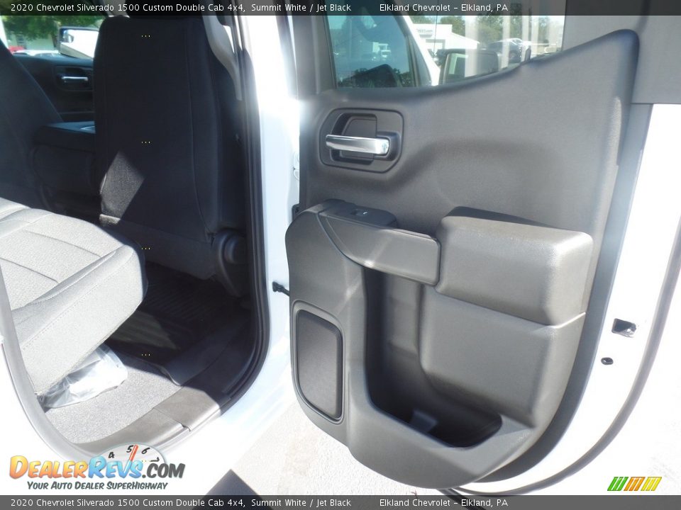 2020 Chevrolet Silverado 1500 Custom Double Cab 4x4 Summit White / Jet Black Photo #33