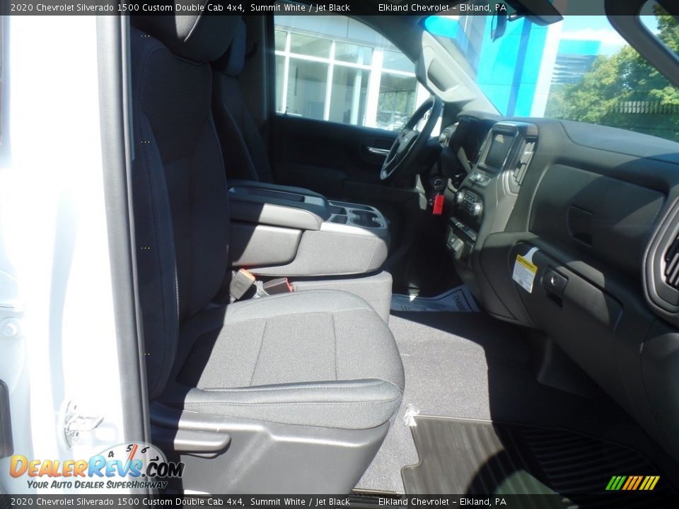 2020 Chevrolet Silverado 1500 Custom Double Cab 4x4 Summit White / Jet Black Photo #36