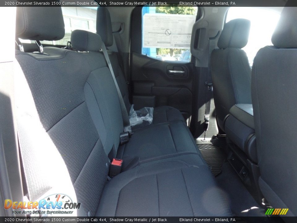 2020 Chevrolet Silverado 1500 Custom Double Cab 4x4 Shadow Gray Metallic / Jet Black Photo #16