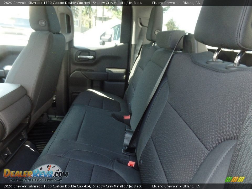 2020 Chevrolet Silverado 1500 Custom Double Cab 4x4 Shadow Gray Metallic / Jet Black Photo #17