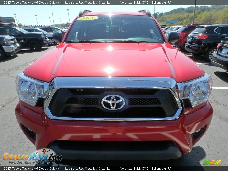 2015 Toyota Tacoma V6 Double Cab 4x4 Barcelona Red Metallic / Graphite Photo #3