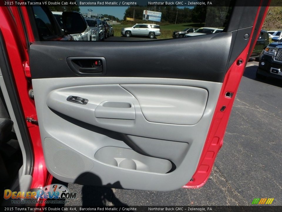2015 Toyota Tacoma V6 Double Cab 4x4 Barcelona Red Metallic / Graphite Photo #8