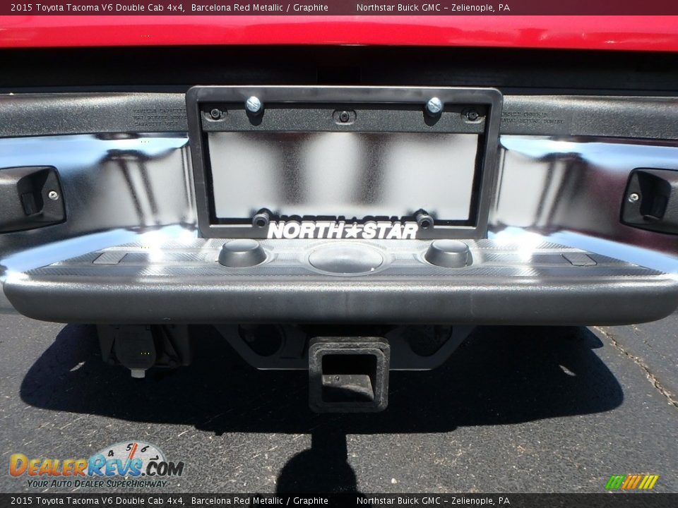 2015 Toyota Tacoma V6 Double Cab 4x4 Barcelona Red Metallic / Graphite Photo #11