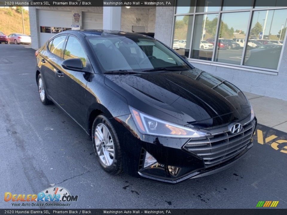 2020 Hyundai Elantra SEL Phantom Black / Black Photo #2